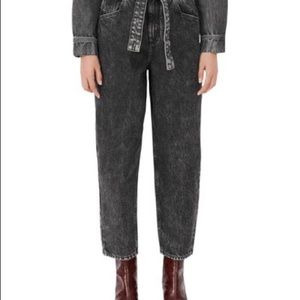 Maje black denim pants